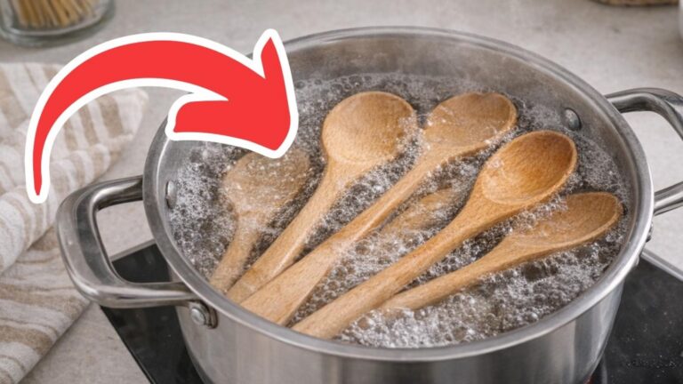 Dieser einfache Trick entfernt versteckte Bakterien aus deinen Holzlöffeln … du wirst