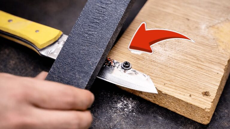 Schärfe dein Messer mit diesem 1 einfachen Trick auf Profi-Niveau!