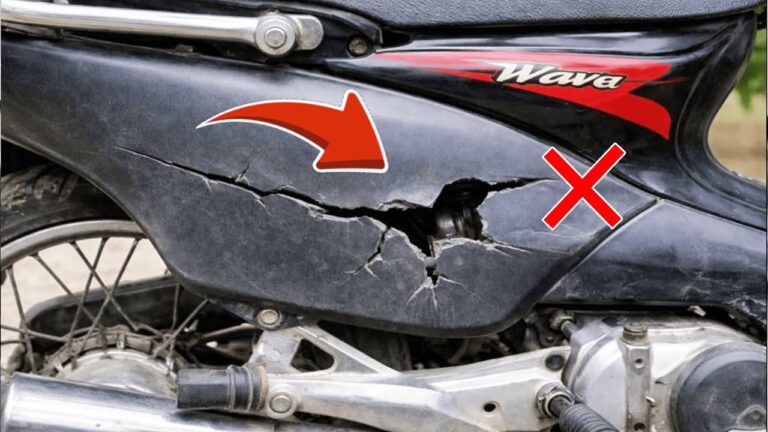 3 einfache Schritte, um rissige Wave-Motorradverkleidung kostengünstig zu reparieren!