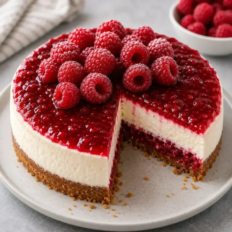 Himmlischer Himbeer-Schokoladen-Cheesecake, der alle begeistert