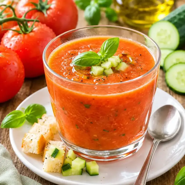 Erfrischendes Tomaten-Gurken-Gaspacho: Die leichte Sommersuppe für heiße Tage