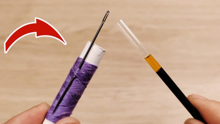 Die 3 besten Tricks, damit selbst eine 80-Jährige problemlos die Nadel einfädeln kann!