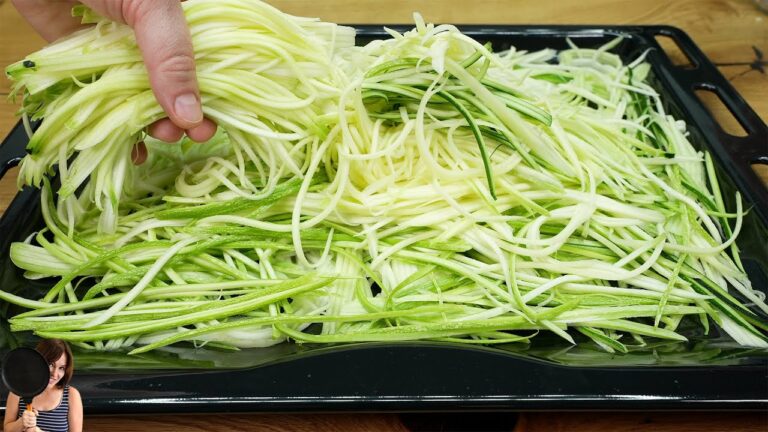 2 Zucchini reiben und ein günstiges Rezept entdecken – besser als Pizza!