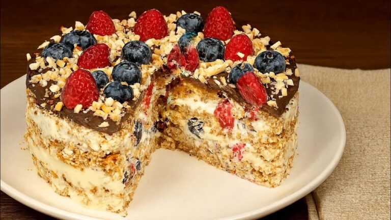 10 Minuten für einen zuckerfreien No-Bake Hafer-Pie – einfach und köstlich!
