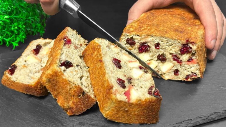 Gesunder Diätkuchen in 5 Minuten: 1 Tasse Haferflocken und 2 Äpfel! Kein Zucker, kein Mehl