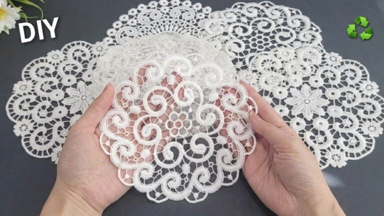 Entdecke 5 geniale DIY-Ideen mit altem Spitzenstoff für dein Zuhause!
