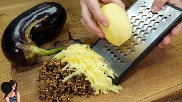 1 Kartoffel und Auberginen: Das unschlagbare ASMR Rezept für Fleischliebhaber!