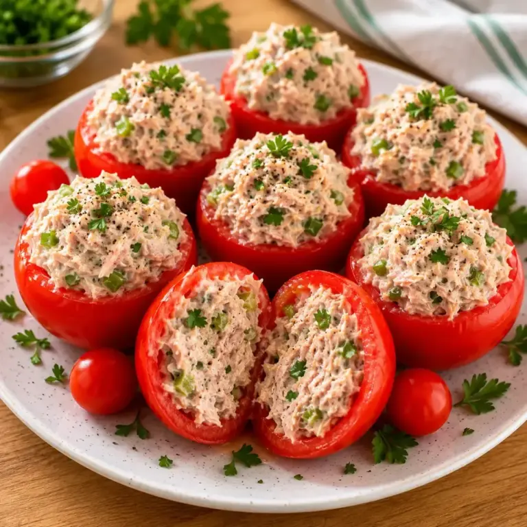 Gefüllte Tomaten mit Thunfisch: Eine frische und leichte Vorspeise