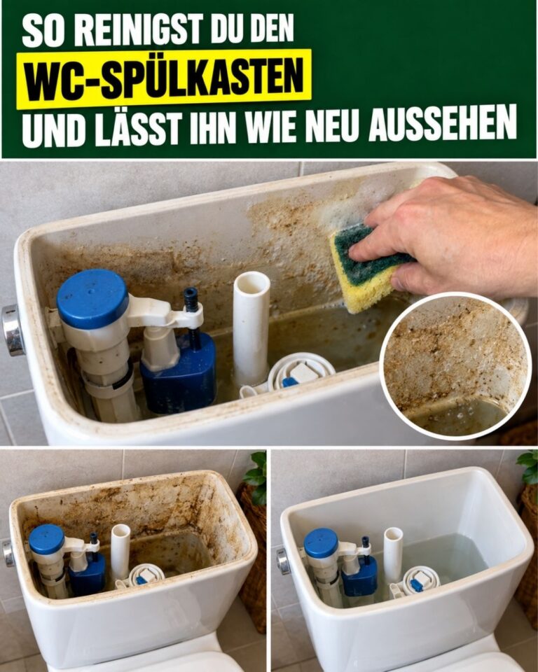 So reinigst du den WC-Spülkasten und lässt ihn wie neu aussehen