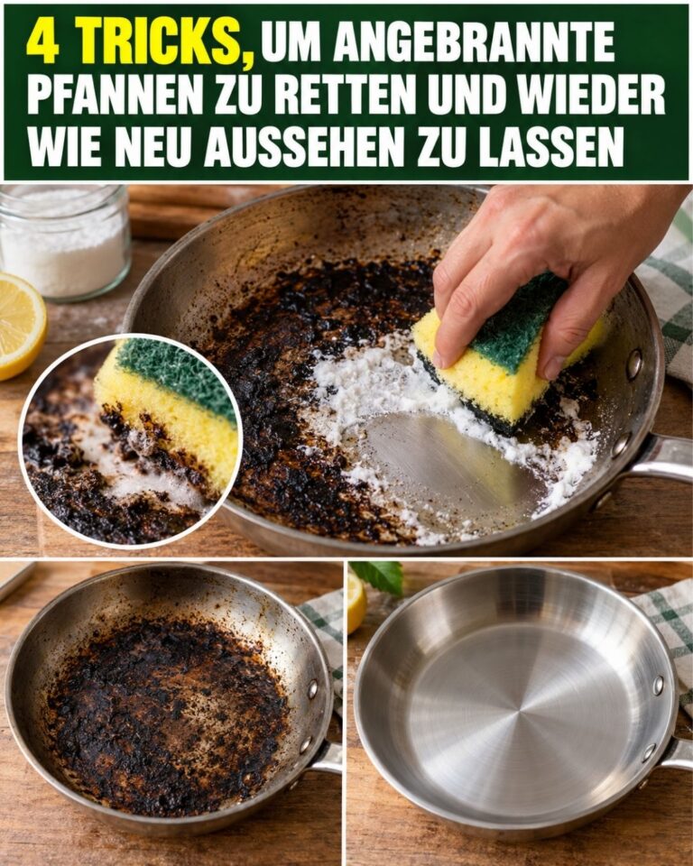 4 Tricks, um angebrannte Pfannen zu retten und wieder wie neu aussehen zu lassen