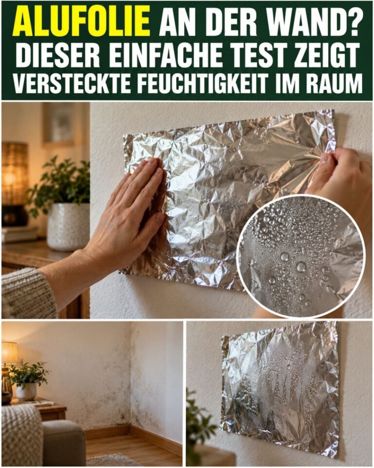Alufolie an der Wand? Dieser einfache Test zeigt versteckte Feuchtigkeit im Raum