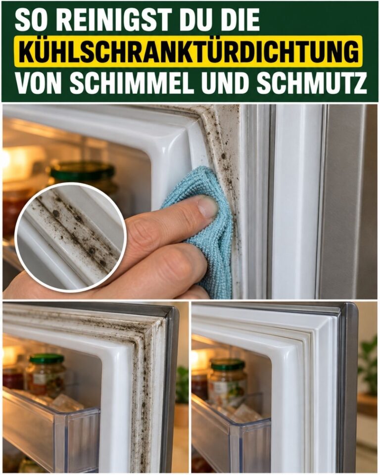 So reinigst du die Kühlschranktürdichtung von Schimmel und Schmutz