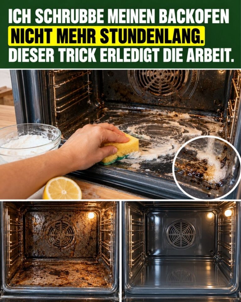 Ich schrubbe meinen Backofen nicht mehr stundenlang. Dieser Trick erledigt die Arbeit