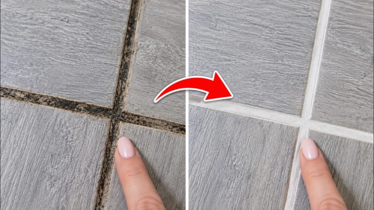 How to Clean Tile Grout Without Bleach, Vinegar, or Overpriced Cleaners at…