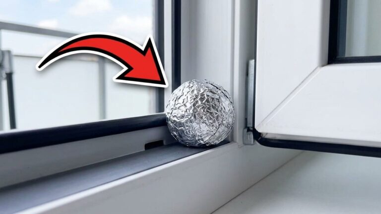 Fenster eiskalt? Lege einen Ball aus Alufolie daneben!