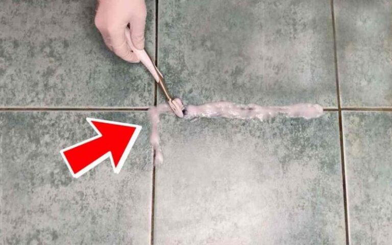 Mit diesem alten Fliesenleger-Trick sagst du schwarzen Fugen Lebewohl!